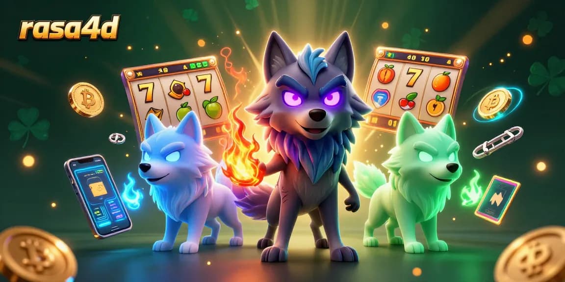 Rasa4D menghadirkan suasana judi dengan karakter serigala dan elemen slot yang mendebarkan.