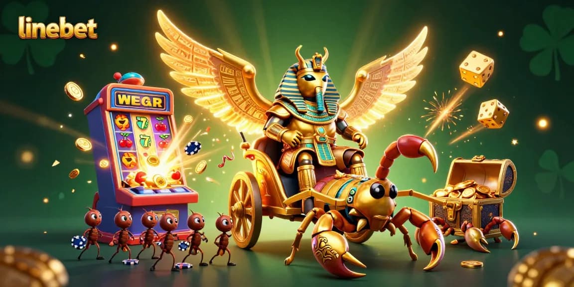 Experience thrilling gameplay at linebet with vibrant 3D casino elements bursting with energy and excitement.
