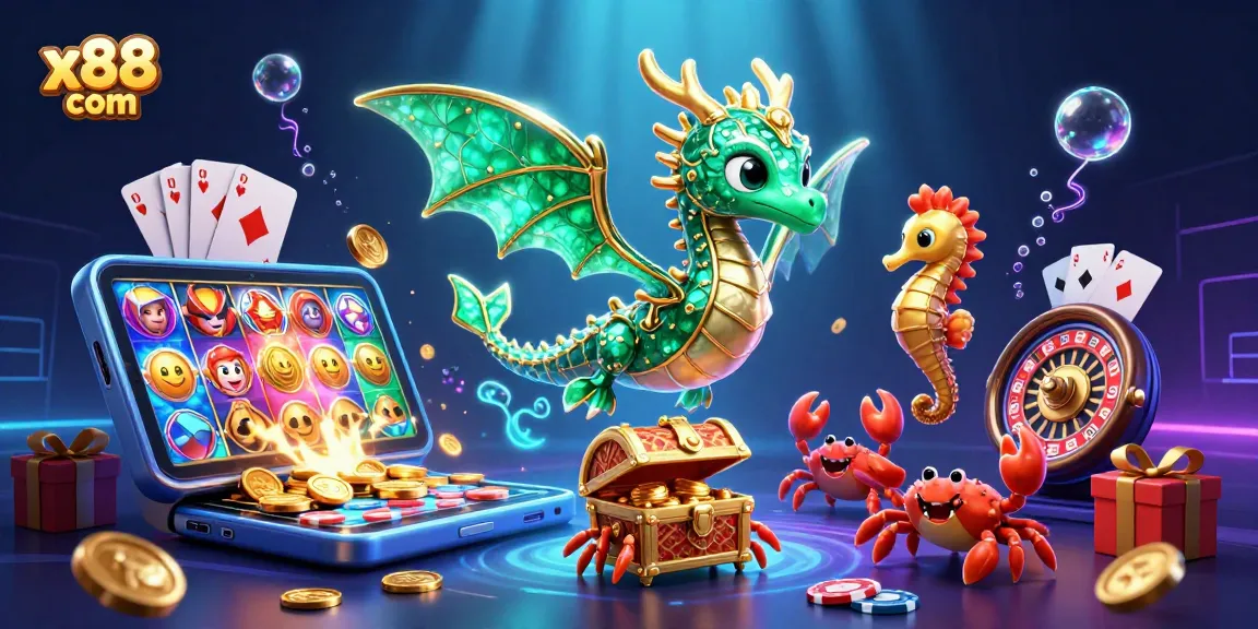 Experience thrilling gaming action at x88 com with vibrant slot games and dynamic casino elements.