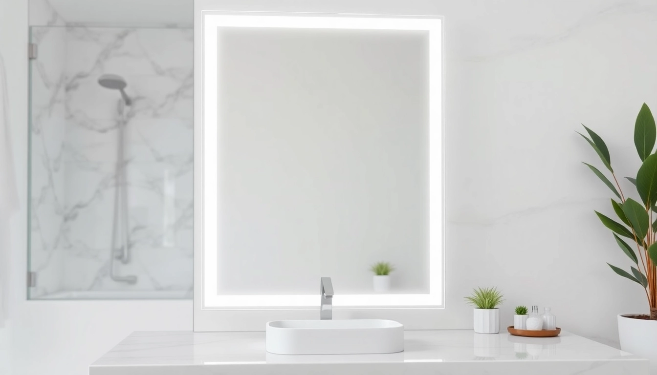 Enhance your bathroom experience with a stylish led vanity mirror featuring adjustable lighting.