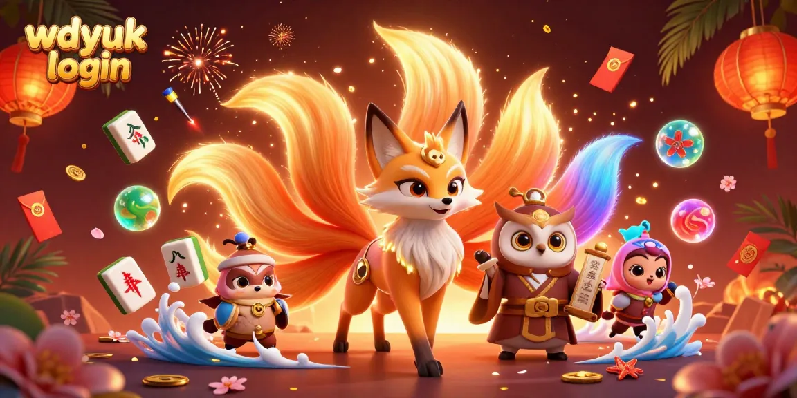 Engage with the vibrant wdyuk login scene showcasing colorful characters and dynamic casino elements.