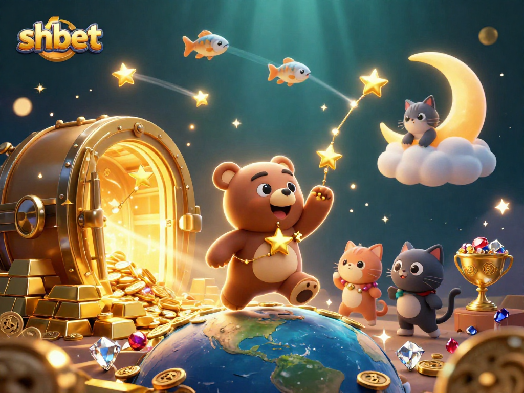 Engage with shbet's exhilarating online games, surrounded by a dazzling 3D casino world.