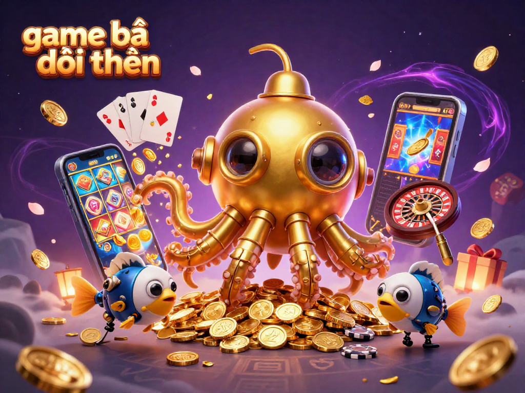 Engage with game bài đổi thưởng in this vibrant underwater casino scene filled with golden treasures.