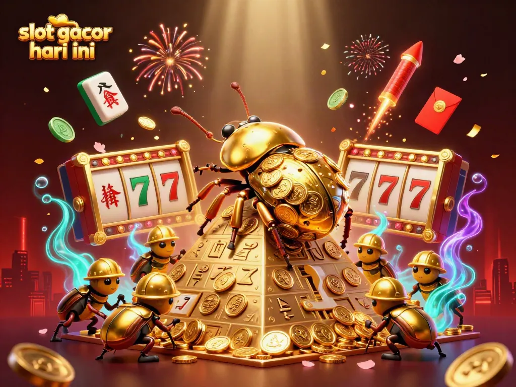 Spin the reels and uncover slot gacor hari ini jackpot wins with a vibrant 3D casino scene.