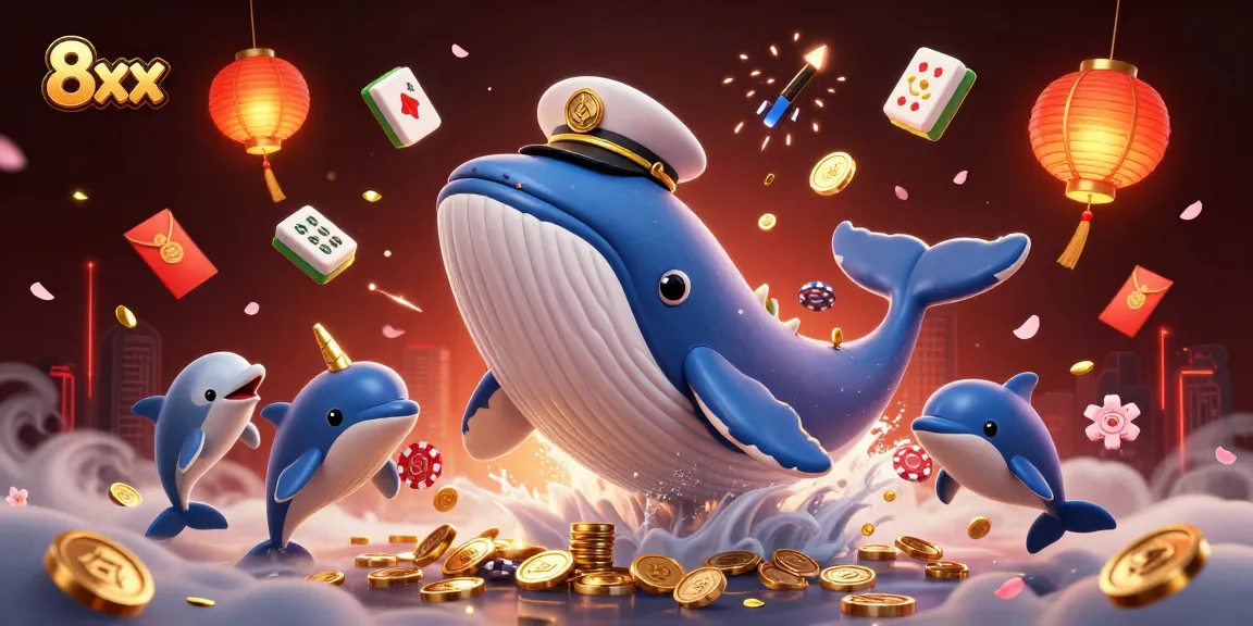 Experience thrilling gaming moments with 8xx featuring vibrant cartoon characters amidst dazzling casino elements.