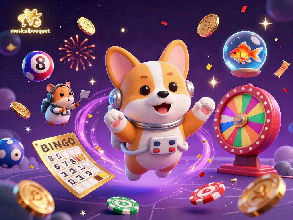 Experience the excitement of musicalbouquet-themed gaming with vibrant elements in a dynamic casino setting.