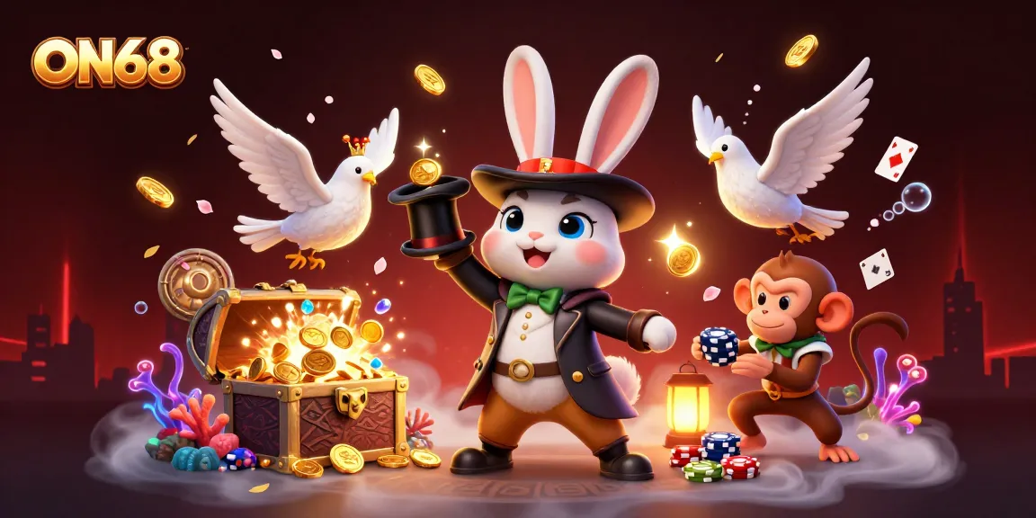 Engage with ON68's thrilling casino adventures featuring magical characters and vibrant game elements.