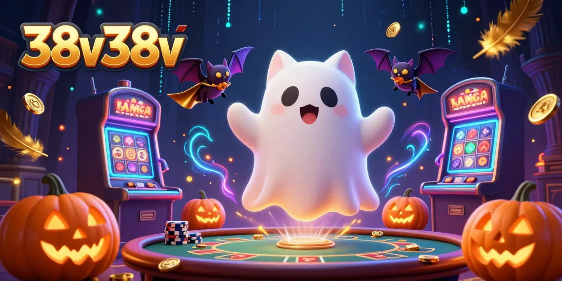 Engage in exciting gameplay at 38v38v, featuring ghostly characters in a vibrant casino.