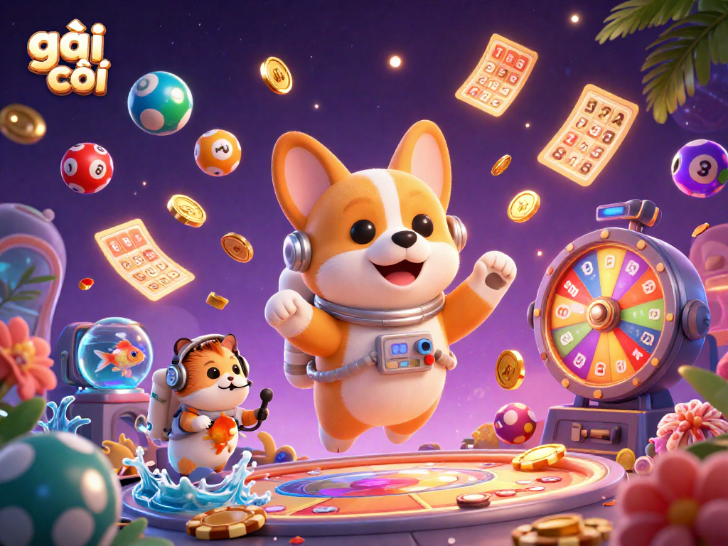 Play exciting games with gái gọi at our cosmic casino with colorful lottery elements.