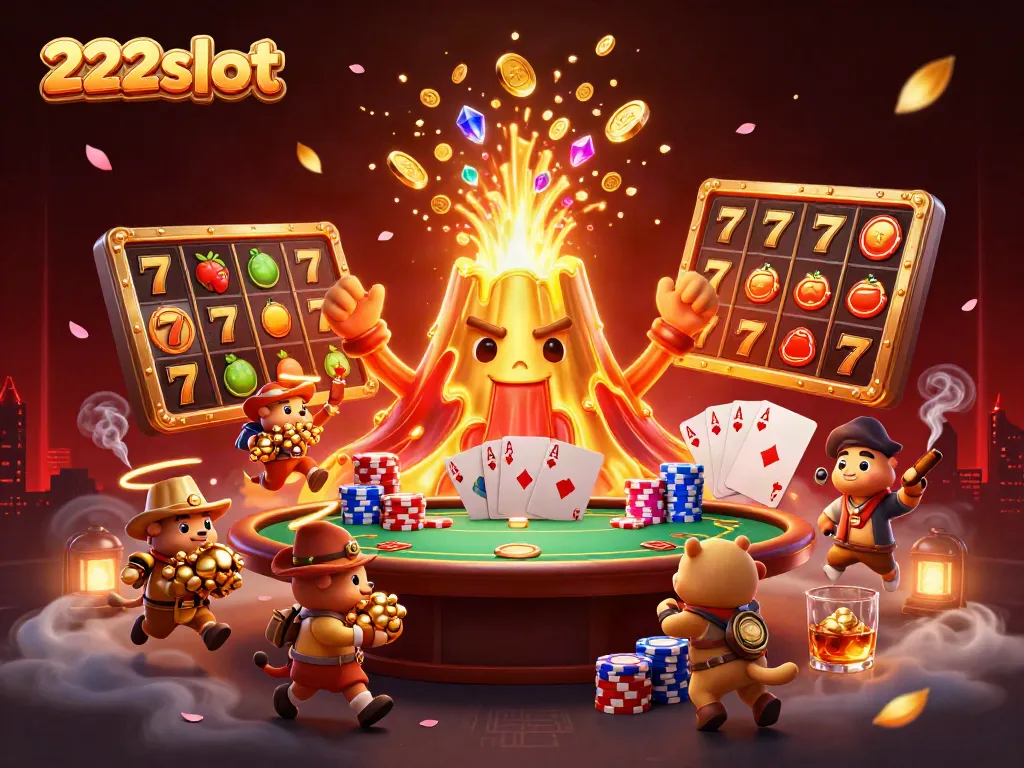Menangkan jackpot di 222slot sambil menikmati petualangan bersama karakter portal emas yang meletus dengan koin dan harta karun.