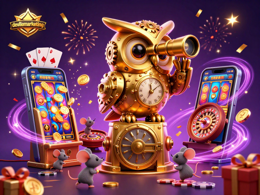 Mainkan slot dengan devillemarketing dalam ilustrasi kasino yang meriah!