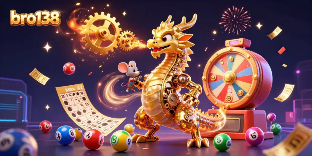 Experience thrilling gameplay with bro138, featuring a dynamic dragon and jackpot elements in vibrant 3D.