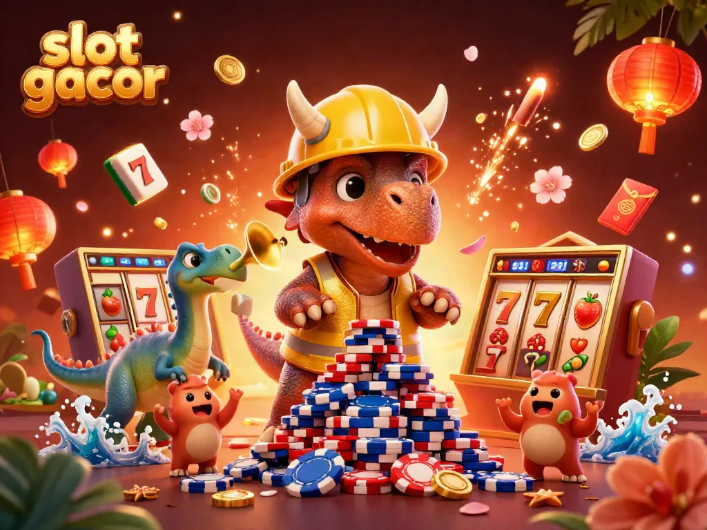 Experience thrilling slot gacor gameplay with vibrant 3D characters celebrating jackpot wins.