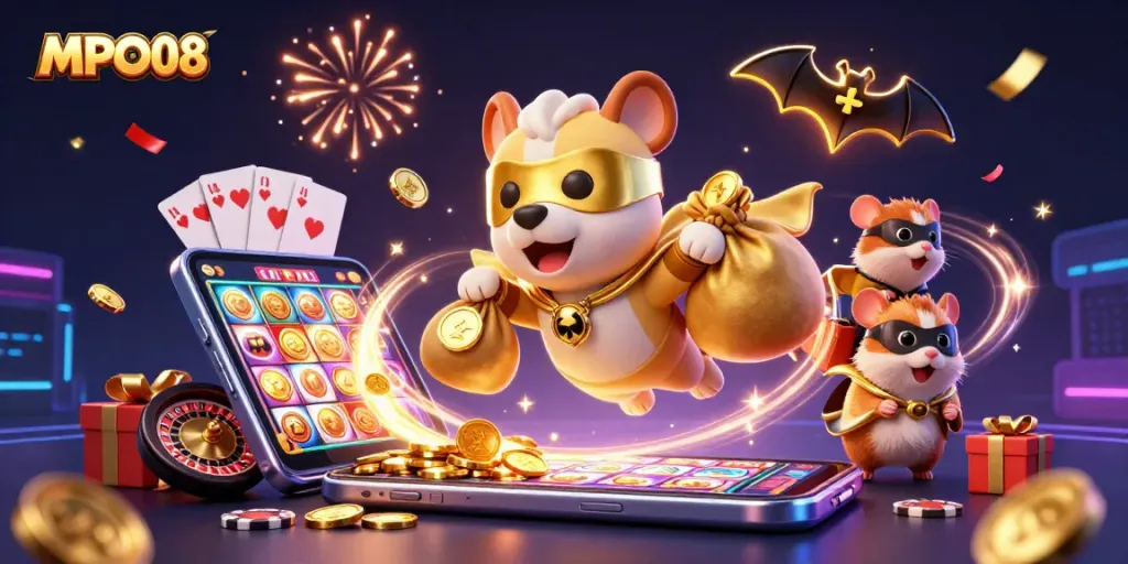 Experience fun with MPO08 while winning gold in a dynamic casino-themed adventure.