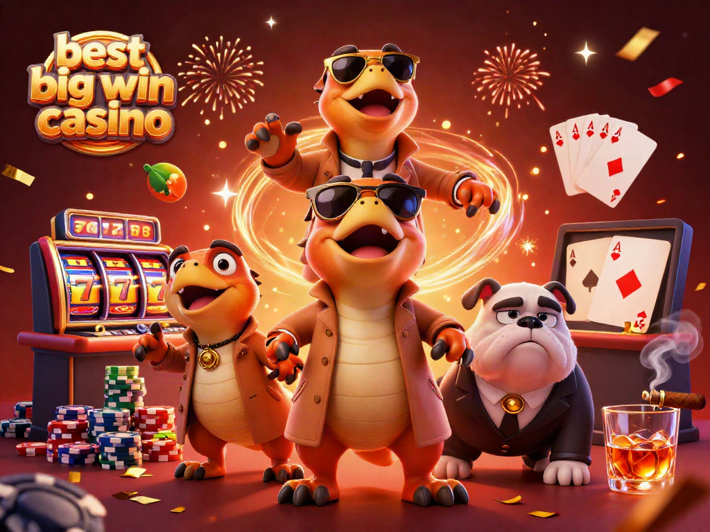Engage with the best big win casino featuring imaginative raptors in a trench coat and a suspicious bouncer.