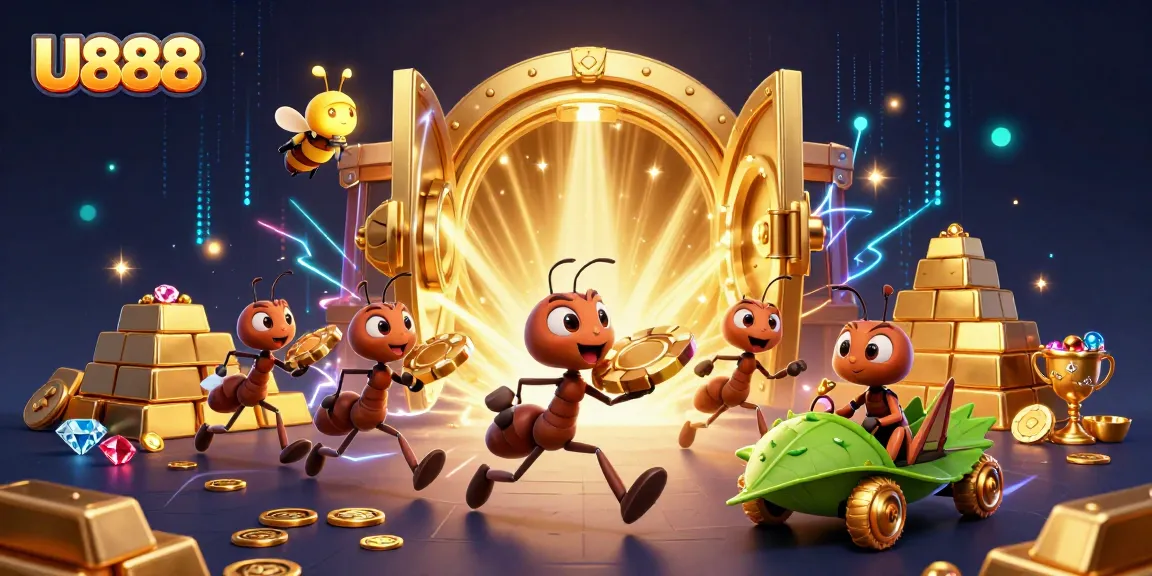 U888 invites players to join a thrilling heist of golden poker chips amidst a treasure-filled adventure.