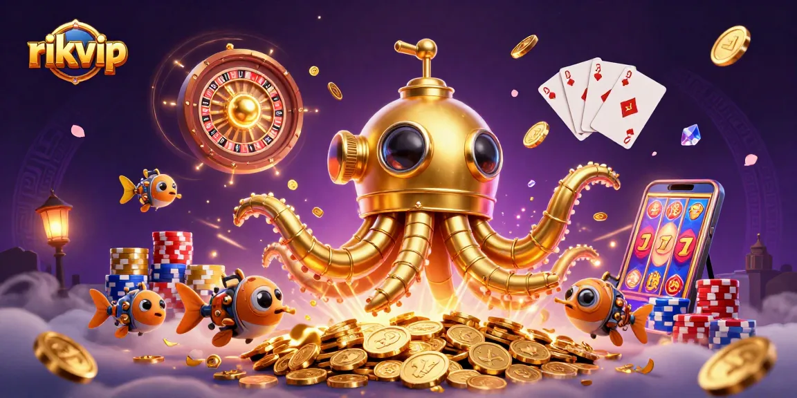 Experience thrilling adventures while playing rikvip's exciting underwater casino games.