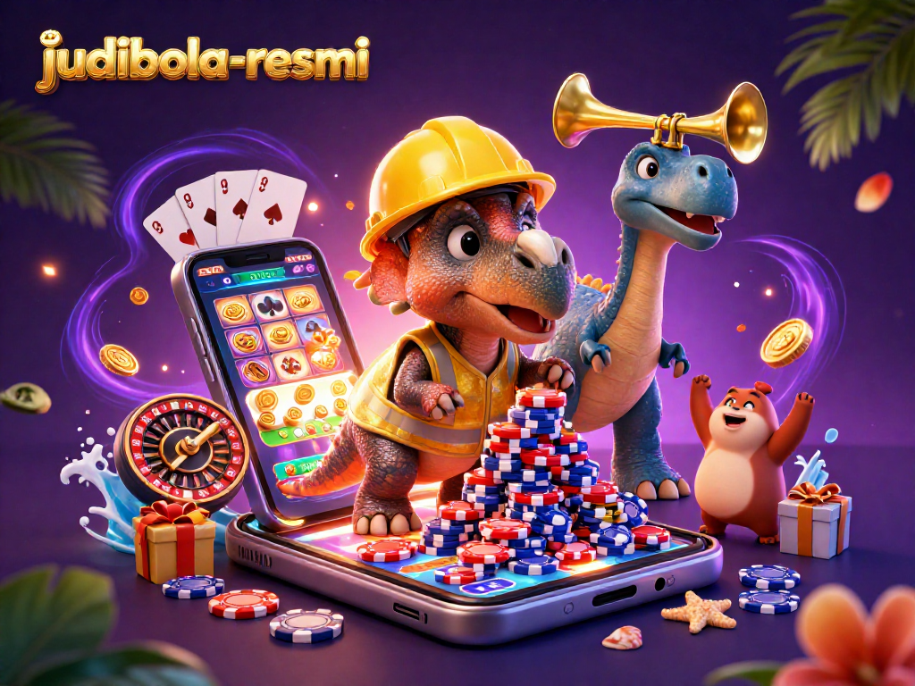 Experience engaging gameplay with judibola-resmi featuring a vibrant scene of casino thrills and excitement.