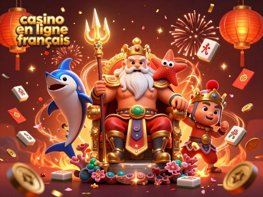 Explorez le monde du casino en ligne français avec une scène festive pleine de surprises !