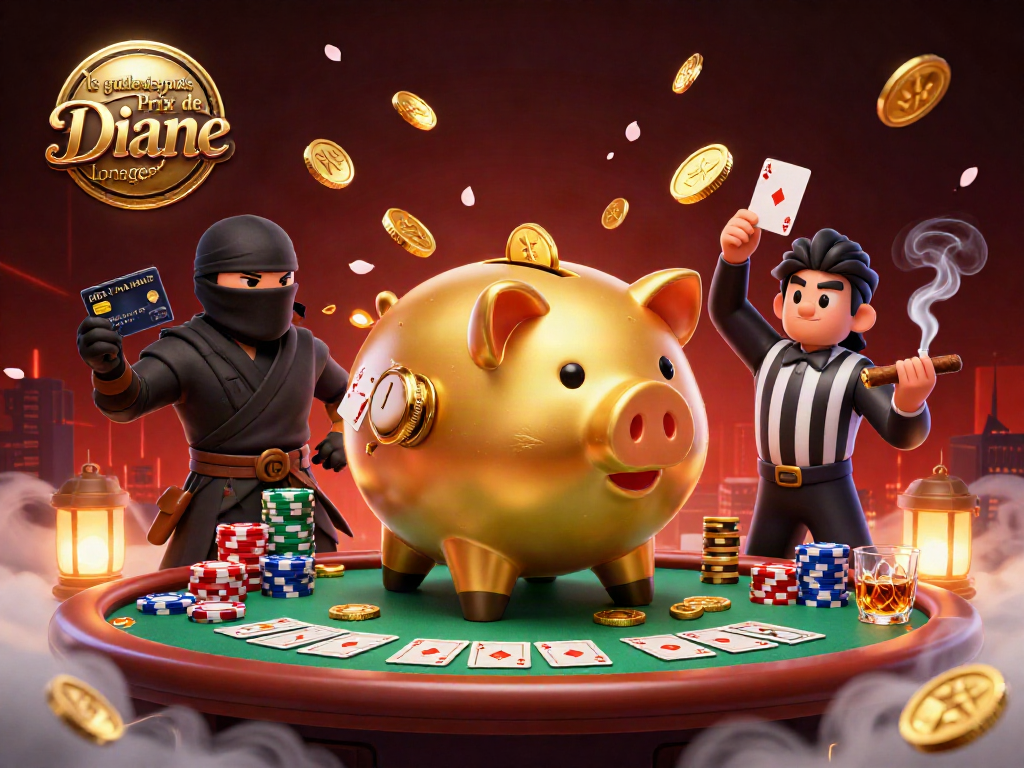 Engage in exciting bets with le guide des paris du Prix de Diane Longines featuring dynamic casino characters.