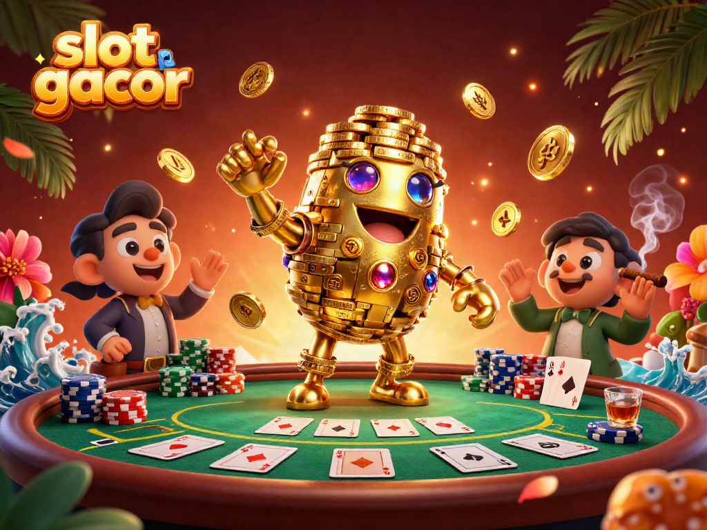 Pengalaman bermain slot gacor dengan golem emas dan elemen poker yang memikat.