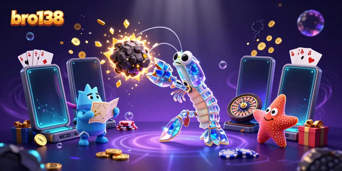 Engage with bro138's thrilling slots and jackpot games amid vibrant 3D casino action.