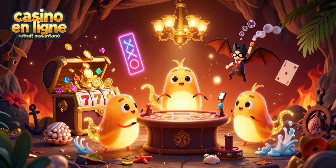 Venez explorer le casino en ligne retrait instantané avec ce joyeux groupe de lucioles éclairant l'endroit.