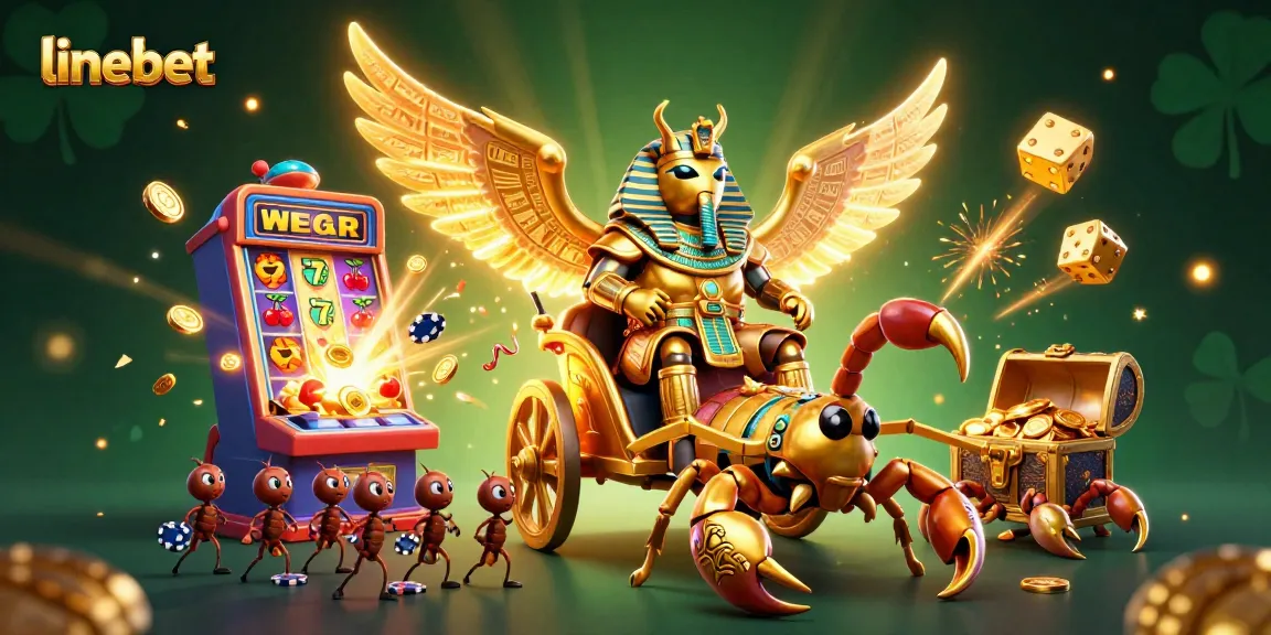 Experience thrilling gameplay at linebet with vibrant 3D casino elements bursting with energy and excitement.
