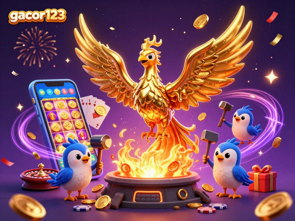 Spin the reels and win at gacor123 with thrilling slot games and gold coins erupting!