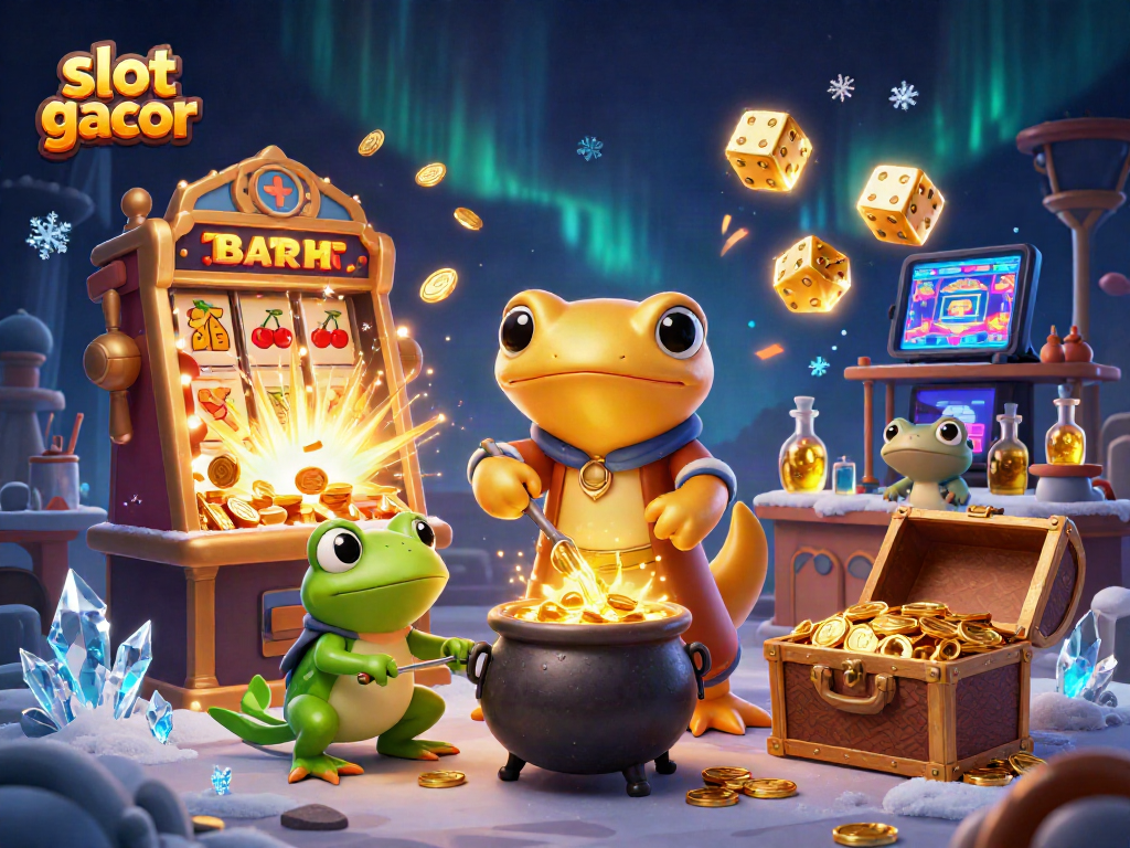 Slot gacor menghadirkan alchemist dan pemandangan kasino yang penuh harta menarik.