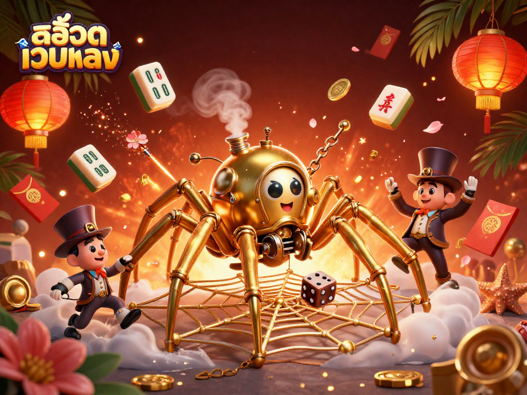 Engage with สล็อตเว็บตรง through 3D steampunk-themed casino elements and vibrant graphics.