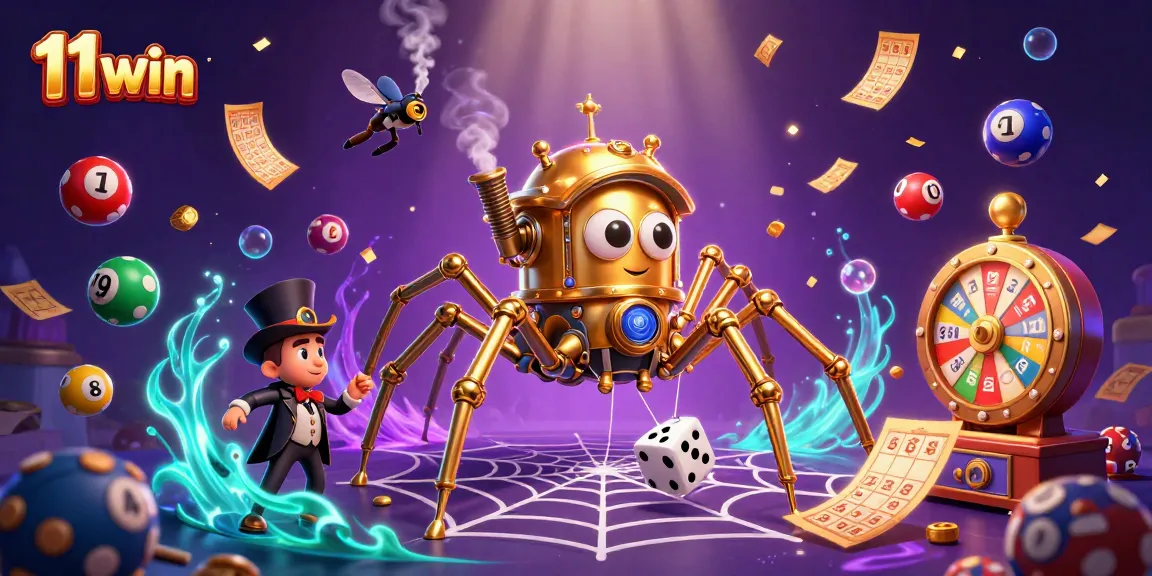 Engage with 11 win while winning big with steampunk characters in a vivid casino scene.