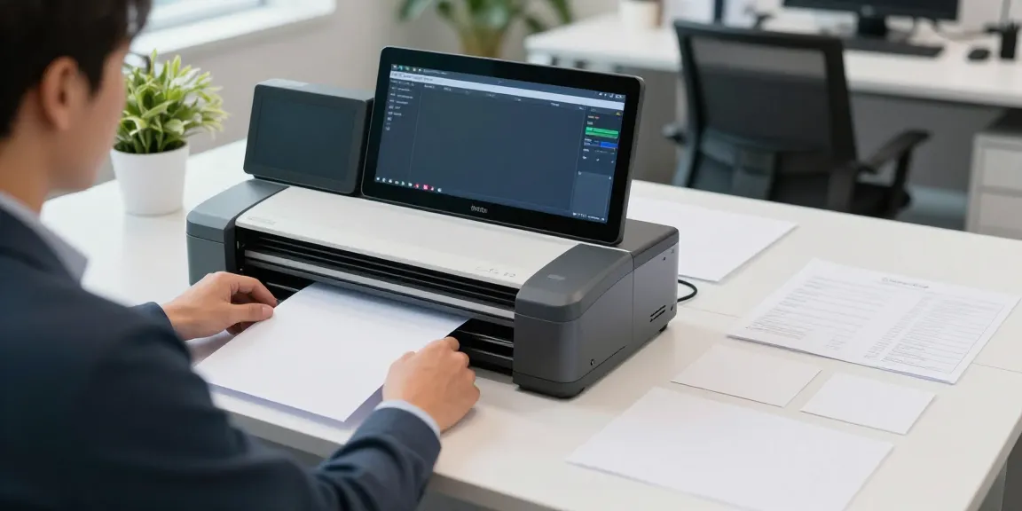 Technician using ino Tec scanning solution in a modern office setting