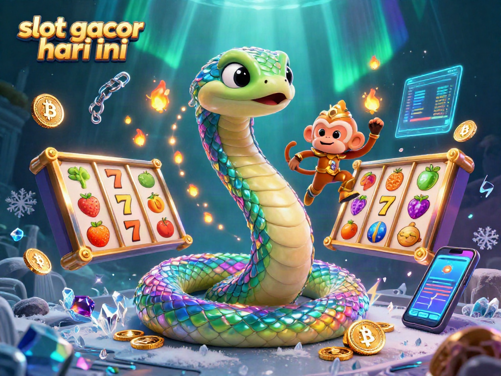 Win big with slot gacor hari ini as vibrant characters and slots fill with action and excitement.