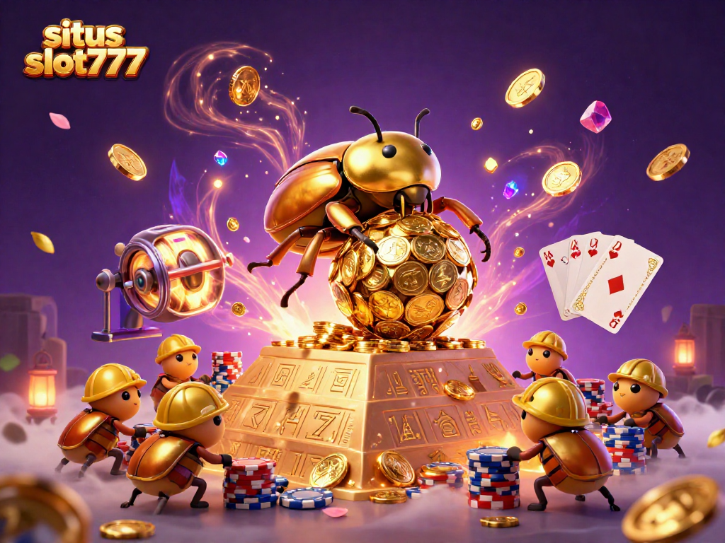 Experience big wins at situs slot777 with thrilling slot machine action and vibrant casino elements.