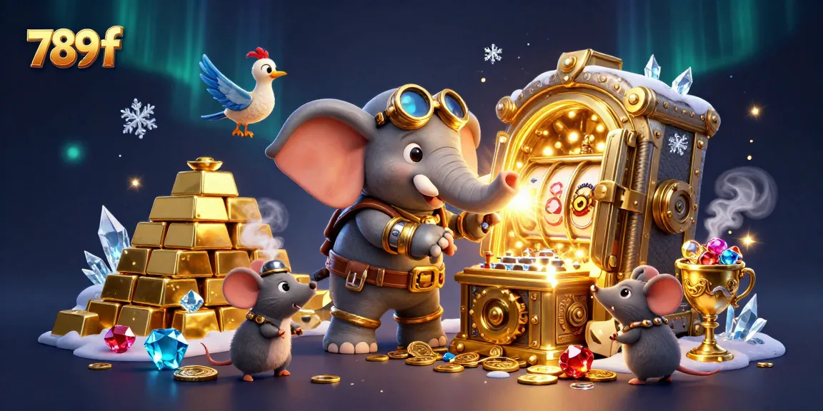 Spin the golden slot machines at 789 f and unlock treasure-filled experiences in this vibrant casino scene.