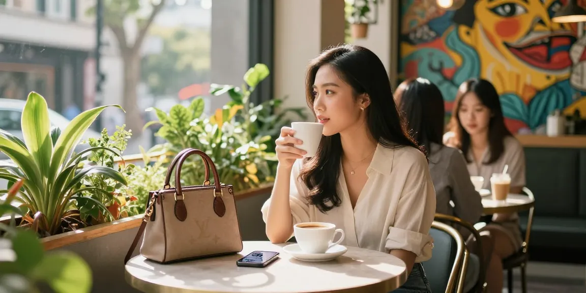 Cuộc trò chuyện vui vẻ của gái gọi tại quán cà phê hiện đại