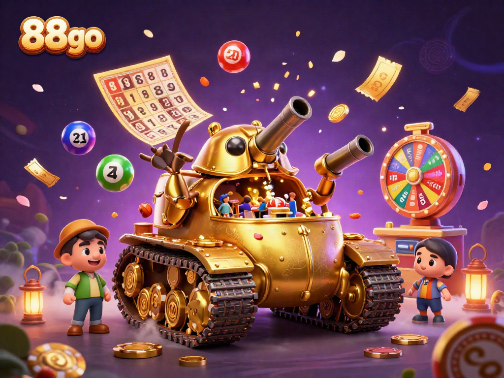 Experience winning moments with 88go's casino scene featuring a vibrant, dynamic atmosphere.