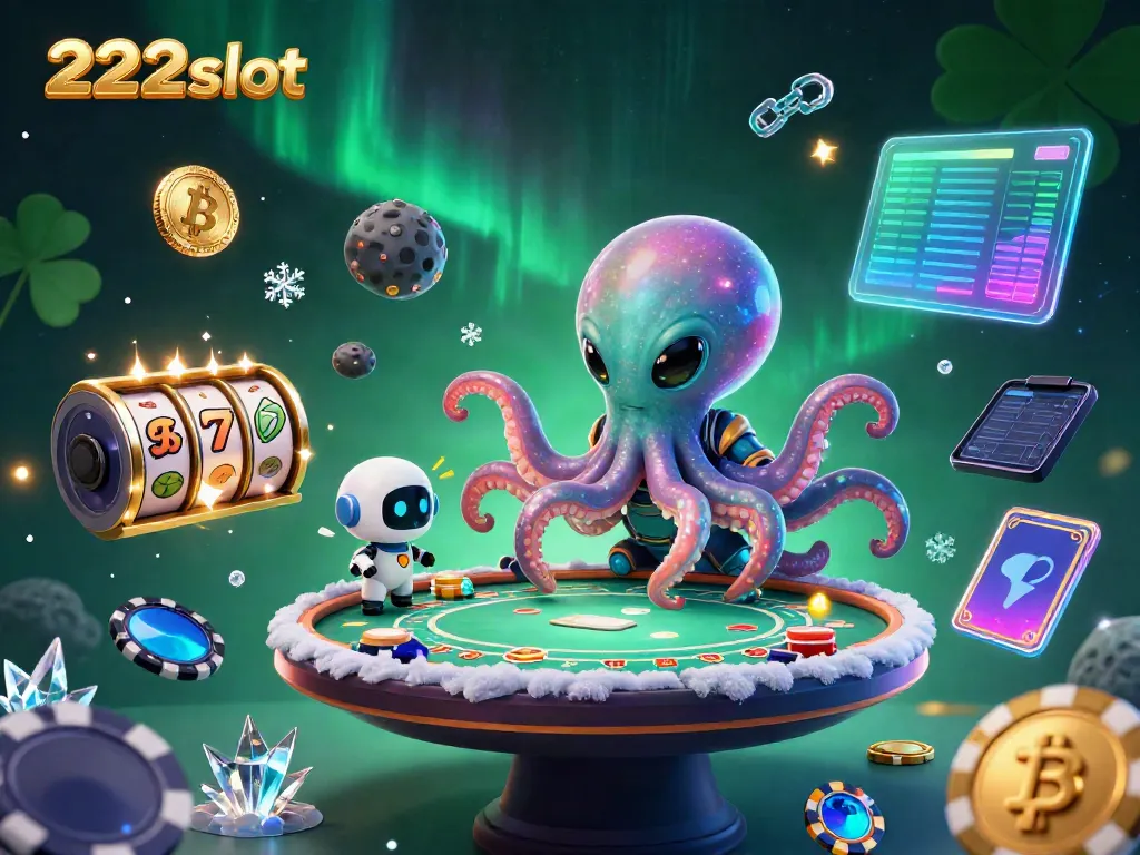 Mengakses pengalaman permainan di 222slot, dengan karakter luar angkasa dan elemen jackpot yang menarik.