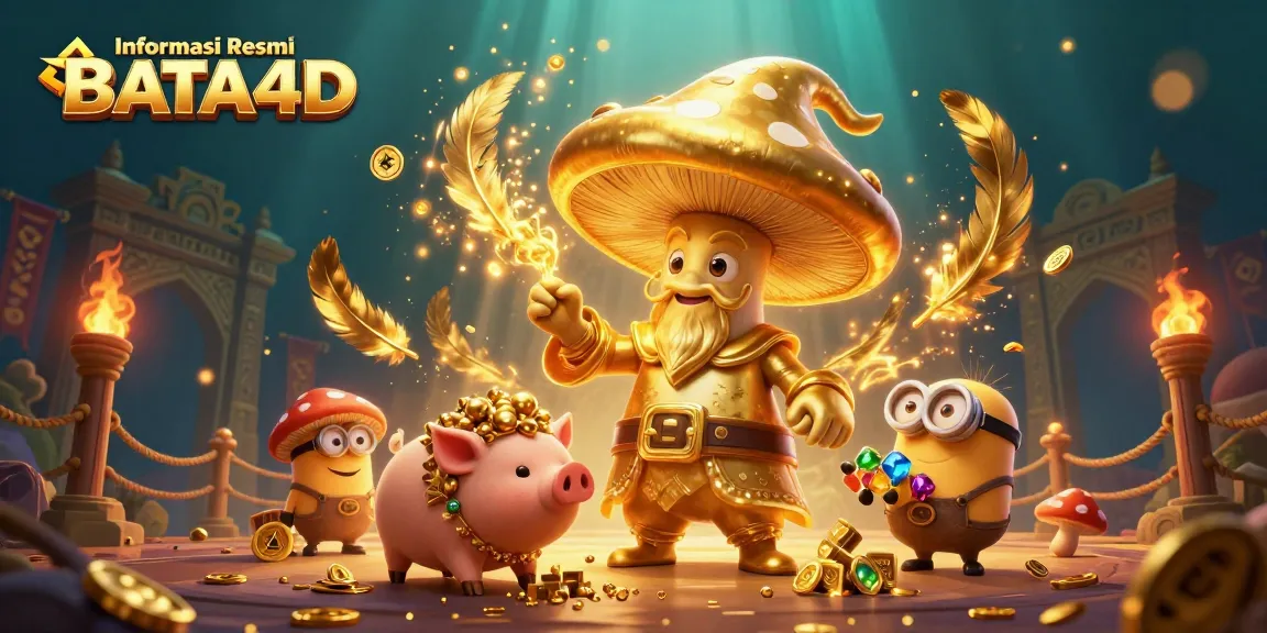Engage with Informasi Resmi BATA4D as a 3D wizard conjures gold in a vibrant casino scene.