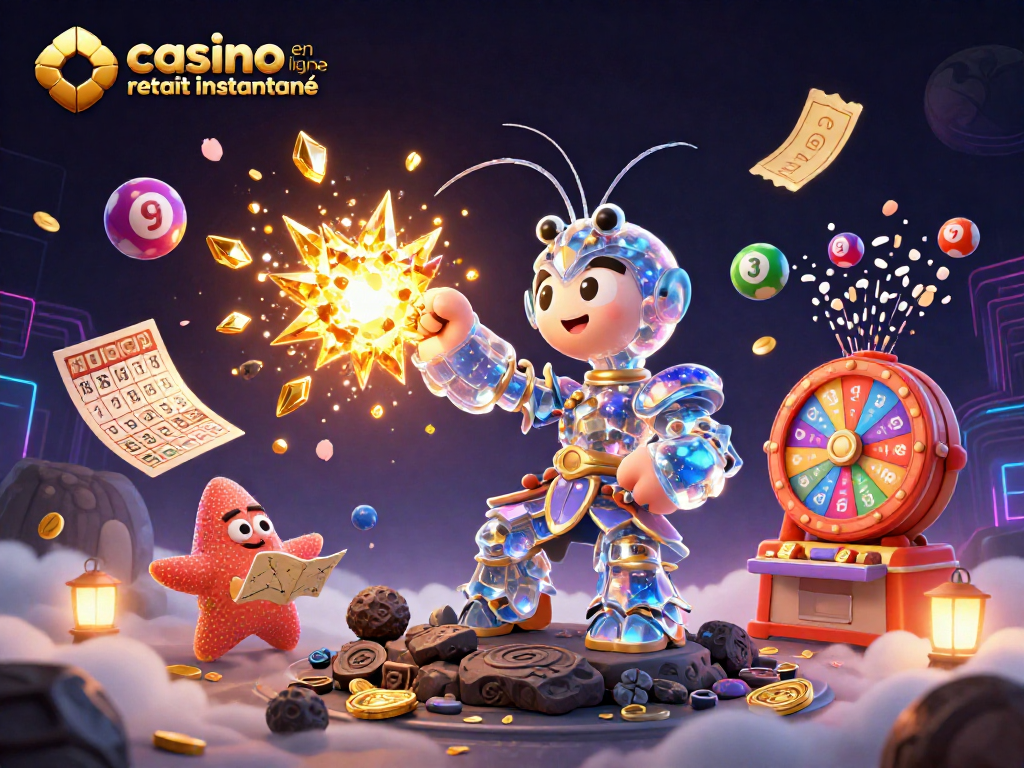 Participer à un casino en ligne retrait instantané avec un décor animé et des personnages captivants.