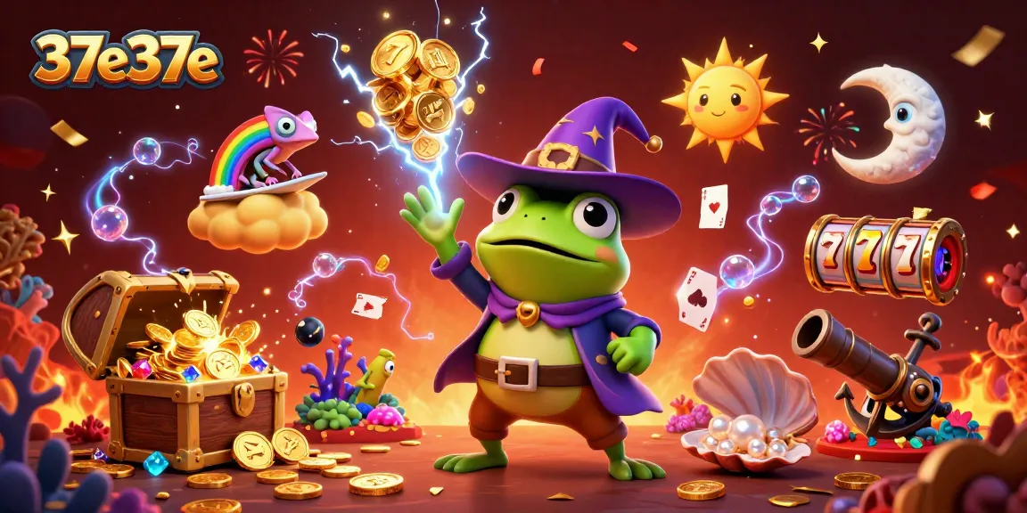37e37e showcases engaging 3D gaming action with lucky symbols and gold coins surging!