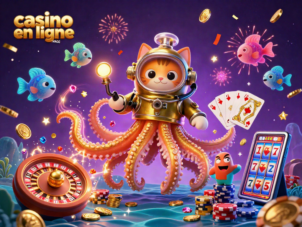 jouer au casino en ligne france avec un kraken et un chat plongeur dans un monde de trésors