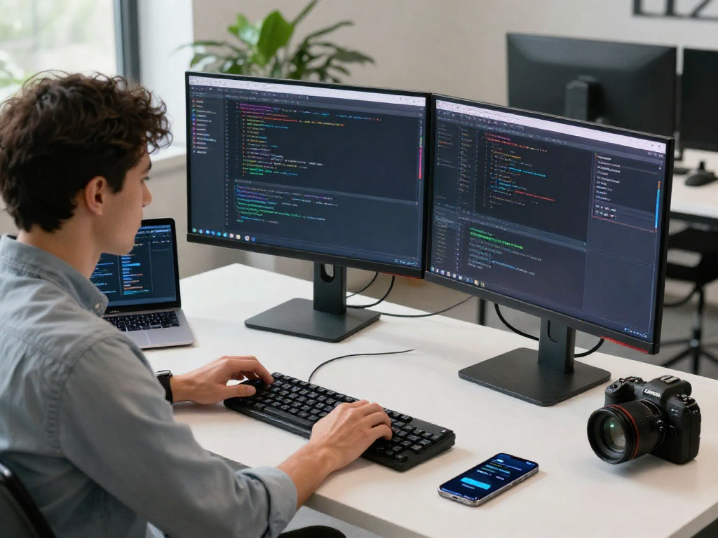 who-called-me phone number origin lookup in a dynamic tech workspace.