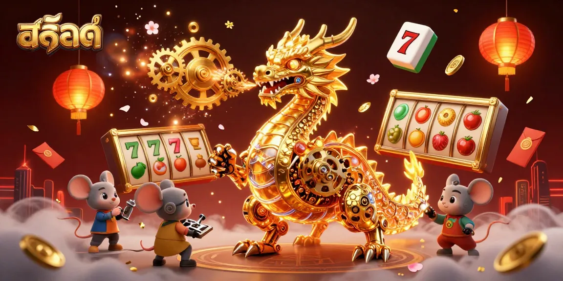 Experience exciting สล็อต gameplay with a golden dragon, captivating elements, and vibrant casino energy.