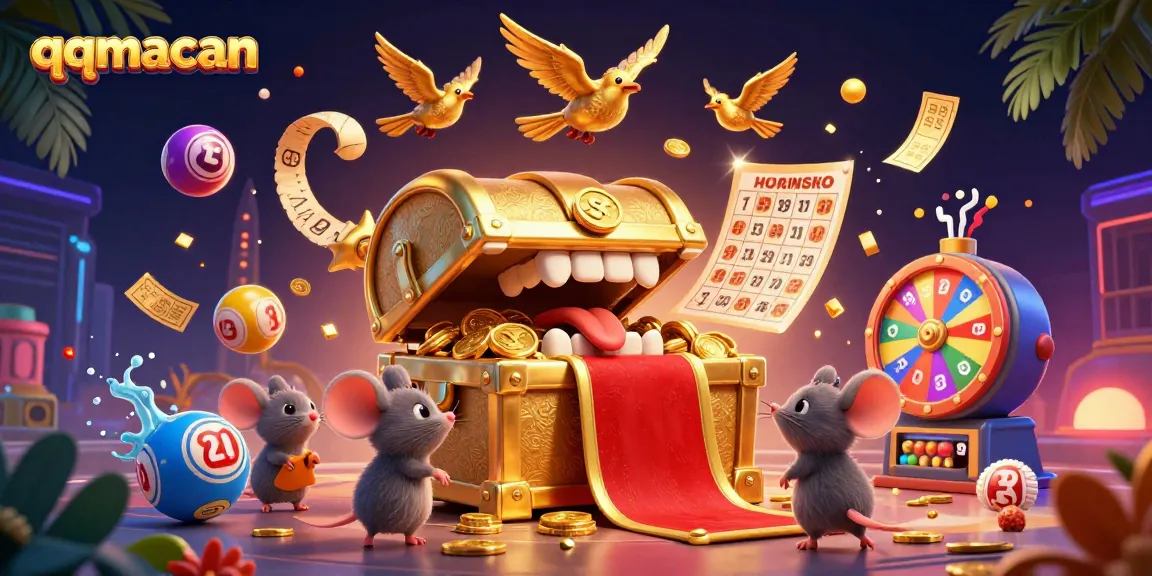 Engage in thrilling wins with qqmacan's vibrant gaming scene featuring lottery elements and treasure!