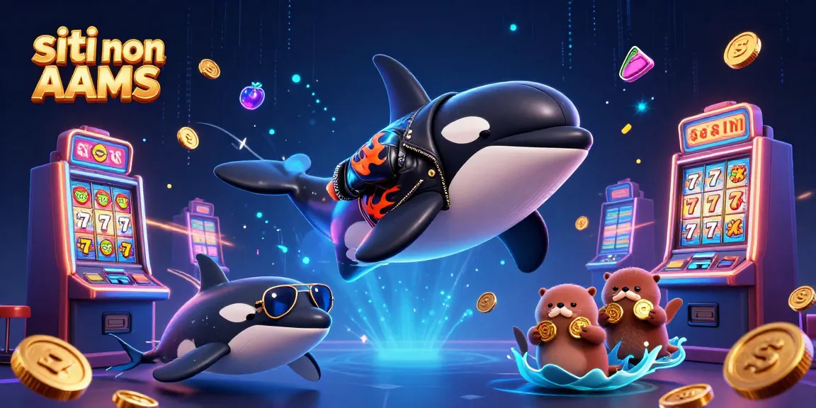 Immagine dinamica dei siti non AAMS con creature marine e simboli delle slot per un'esperienza di gioco unica.
