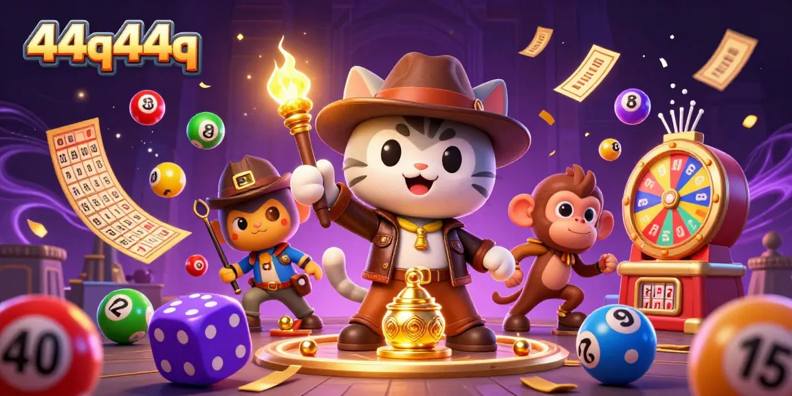 O jogo de 44q44q apresenta um gato arqueólogo e seu macaco amigo em uma aventura cheia de prêmios.