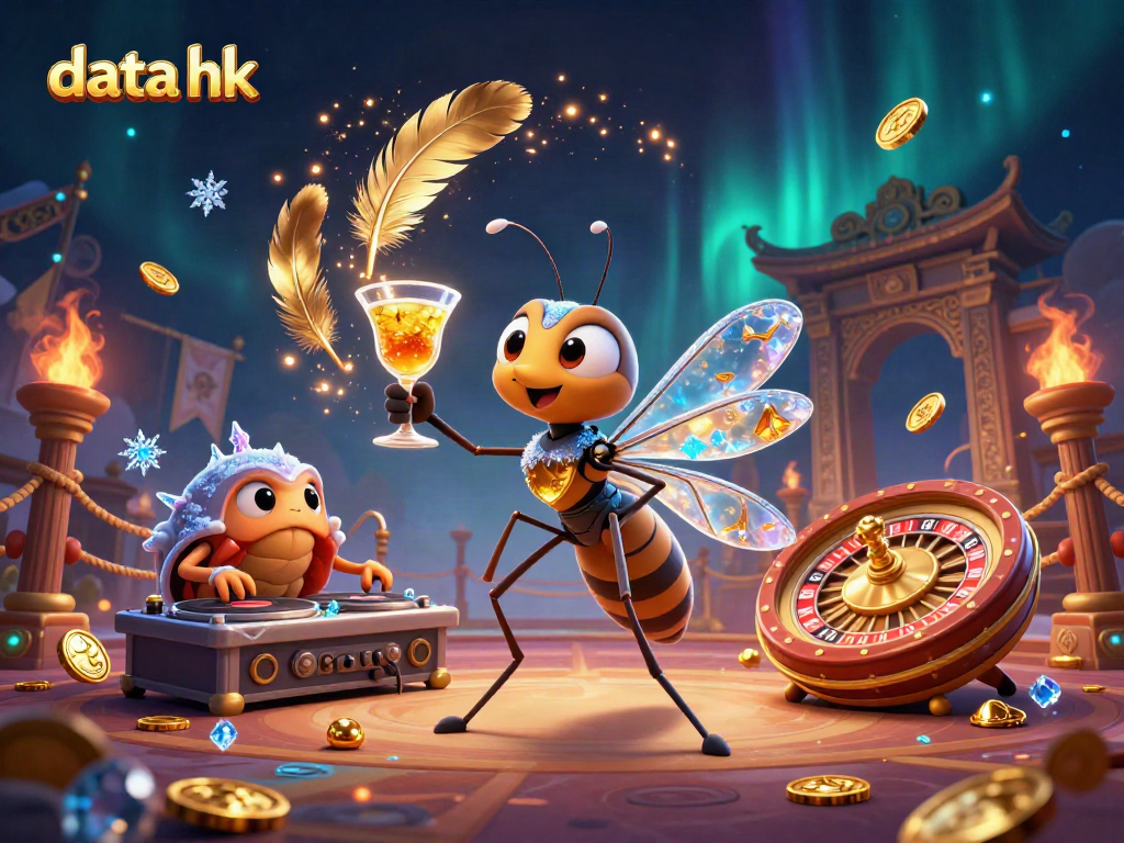 Melihat data hk terbaru dengan kasino virtual yang meriah dalam ilustrasi 3D