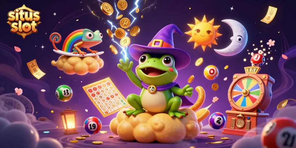 Engage with situs slot showcasing dynamic game elements and vibrant characters for exciting casino visuals.
